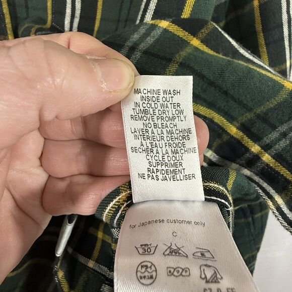 NEW Frank & Eileen Green Plaid EILEEN Flannel Button Up Top Shirt Size XS Preppy - Picture 12 of 12